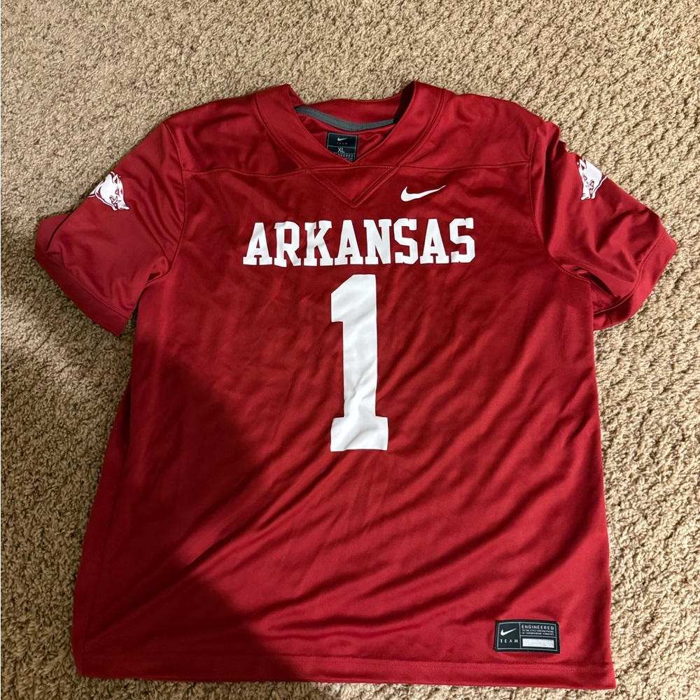 University of Arkansas Red #1 Jersey size XL
